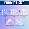 Plastic Reflective Vinyl Car Stickers STIC-WH0036-012-2