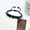 Natural Sodalite Cuboid Beaded Braided Bead Bracelets FS-WGE3E5A-08-1