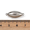 304 Stainless Steel Magnetic Clasps Hand Polished STAS-C127-14P-3