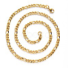 PVD Vacuum Plating 304 Stainless Steel Figaro Chain Necklaces NJEW-S420-003B-G-3
