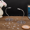 Adjustable Plastic Assembled Action Figure Display Holders with Hexagon Bases DIY-WH0043-157B-4
