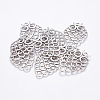 Owl Alloy Pendant Rhinestone Settings EA11877Y-NF-1