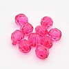 Faceted Transparent Acrylic Round Beads DB8MM-M-2