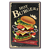 Vintage Metal Tin Sign AJEW-WH0157-035-1