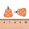 Halloween Theme Alloy Enamel Pendants ENAM-T020-07D-3