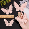 CREATCABIN 3Sets 3D Butterfly PVC Mirrors Wall Stickers DIY-CN0001-86A-3