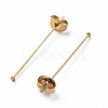 Ion Plating(IP) 304 Stainless Steel Flat Head Pins with Ear Nuts X-STAS-L244-02B-G01-2