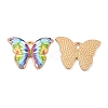 Light Gold Tone Alloy Enamel Pendants ENAM-M059-05KCG-04-1