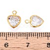 Brass Clear Cubic Zirconia Pendants KK-ZX025-73C-3