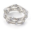 Electroplate Glass Wrap Bracelets BJEW-JB04018-01-1