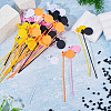 50Pcs 5 Colors Flat Round Plastic Hang Tag Fasteners FIND-TA0010-02-5