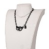 Personalized ABS Plastic Cable Chain Necklaces NJEW-JN03220-09-5
