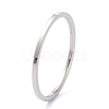 Non-Tarnish 1mm Polished Plain Dome Finger Ring for Girl Women RJEW-C012-02G-P-3