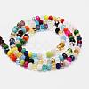Electroplate Glass Beads Strands GLAA-P312-07-3x4mm-10-2