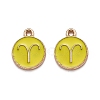 Alloy Enamel Pendants ENAM-S124-01B-14A-1