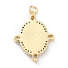 Brass Micro Pave Cubic Zirconia Pendants ZIRC-P200-11A-G01-2