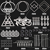 DIY Eye of Ra/Re Dangle Earring Making Kits DIY-SC0019-68-2