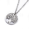 Stainless Steel Pendants Necklaces NJEW-JN02420-2