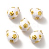 Rack Plating Brass Micro Pave Cubic Zirconia Pendants KK-M230-16G-2