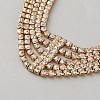 Iron with Rhinestone Elastic Headband OHAR-WH0034-26A-2