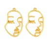 Alloy Open Back Bezel Pendants X-PALLOY-I197-12G-1