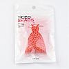 6/0 Baking Paint Glass Seed Beads X-SEED-S003-K4-3