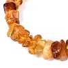 Natural Amber Chip Beaded Stretch Bracelets BJEW-N041-01A-2