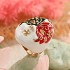 Alloy Enamel Adjustable Rings FS-WG64B68-01-1