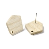 Ash Wood Stud Earring Findings EJEW-N017-011D-3