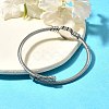 Tarnish Resistant 316 Surgical Stainless Steel Torque Bangles BJEW-D437-A37-P-5