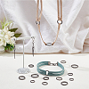 6 Styles Zinc Alloy Linking Rings FIND-PH0010-24-4
