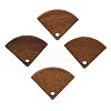 Walnut Wood Stud Earring Findings MAK-N032-048-2