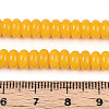 Opaque Solid Color Glass Beads Strands GLAA-ZX008-6mm-18K-4