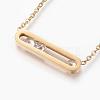 304 Stainless Steel Pendant Necklaces NJEW-P206-20G-3