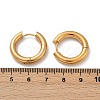 202 Stainless Steel Polishing Hoop Earrings EJEW-M106-02G-02-1-5