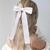 1Box Polyester Alloy Bowknot Hair Clips PHAR-CN0001-03-5