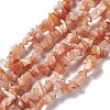 Natural Sunstone Chip Bead Strands G-M205-67-1