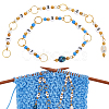 Acrylic Beaded Knitting Row Counter Chains HJEW-AB00591-7