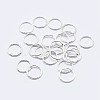 925 Sterling Silver Soldered Closed Jump Rings STER-F036-03S-0.7x4-1