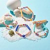 Handmade Polymer Clay Heishi Beads Stretch Bracelet BJEW-JB07372-2