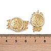 Rack Plating Brass Micro Pave Clear Cubic Zirconia Box Clasps KK-G494-04G-3