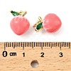 Fruit Brass Enamel Pendants KK-M324-04E-G-3