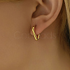 Classic Minimalist Elegant 201 Stainless Steel Hoop Earrings LS-BI8954-1-2