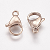 Ion Plating(IP) 304 Stainless Steel Lobster Claw Clasps STAS-P185-15-RG-2