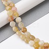 Natural Topaz Jade Beads Strands G-K359-C19-01-2