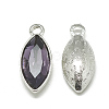 Alloy Glass Pendants PALLOY-T041-7x15mm-16-1