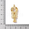 Brass Enamel Pendants KK-Z124-01G-01-3