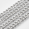 Tarnish Resistant 201 Stainless Steel Cuban Link Chains STAS-R100-23-4