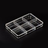 Rectangle Shaped Plastic Jewelry Bead Containers OBOX-O002-03-1