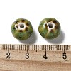 Vintage Porcelain Pumpkin Beads PORC-L080-H13-3